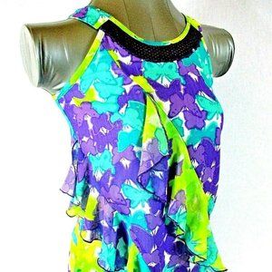 Pogo Club girls L purple SEQUINS top (J)E1MTD